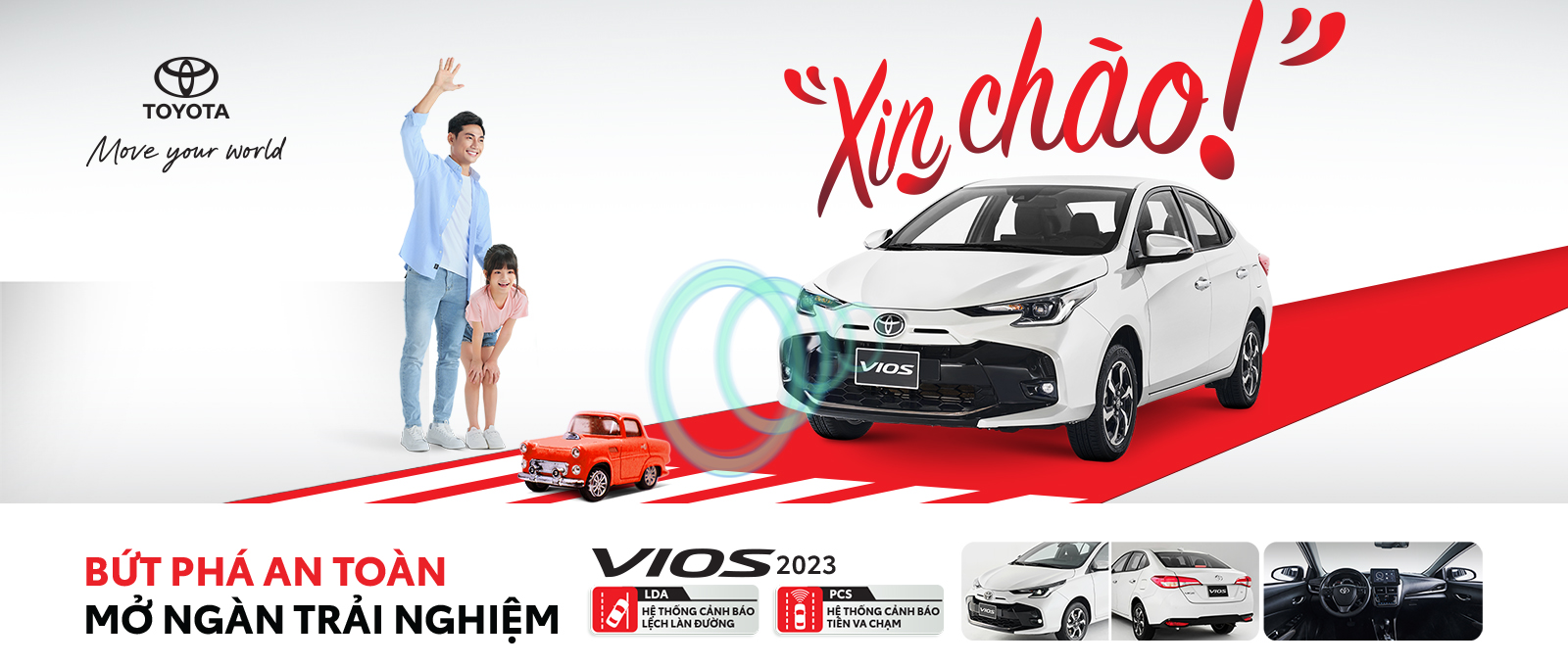 Toyota Vios 2023 màu đỏ thiết kế đẹp mắt sang trọng