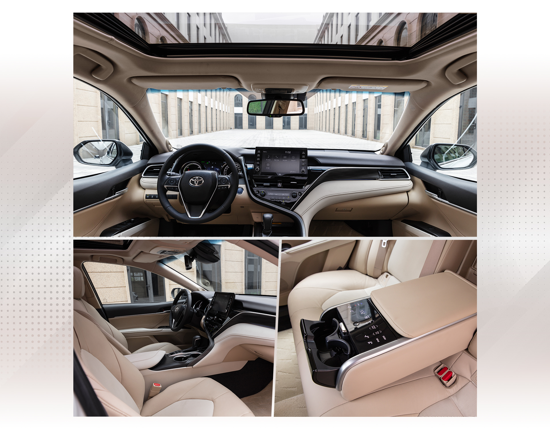 Nội thất xe Camry Hybrid 2023 với c&ocirc;ng nghệ kh&aacute;c biệt