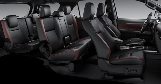 Nội thất xe Toyota Fortuner 2022
