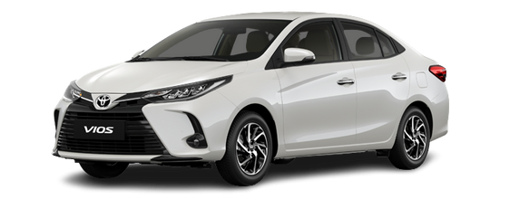 Toyota Vios trắng ngọc trai