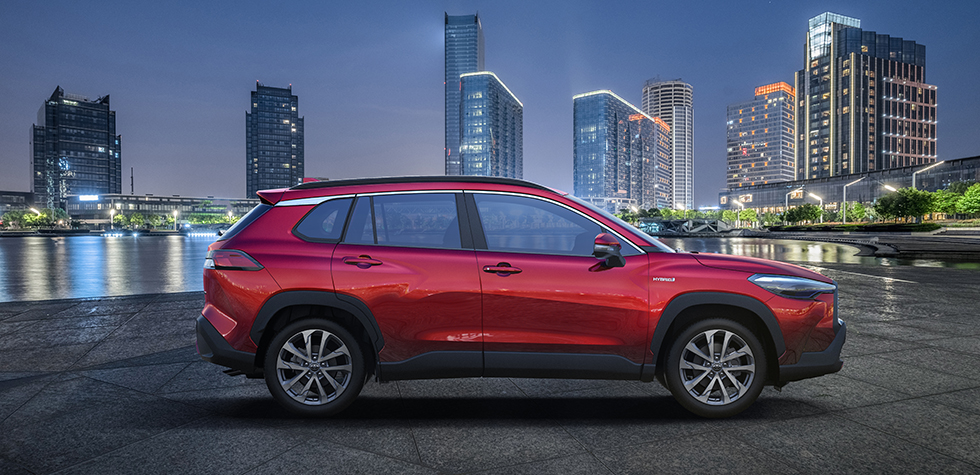 Thiết kế th&acirc;n xe Toyota Corolla Cross 2022