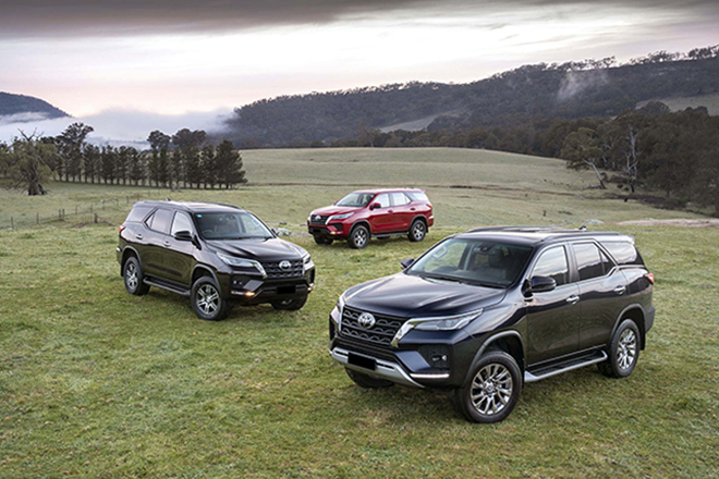 Toyota Fortuner 2022 giá niêm yết và lăn bánh