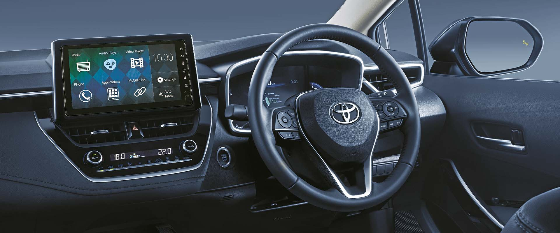 Kh&ocirc;ng gian nội thất xe Corolla Altis