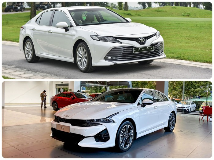 So sánh Camry 2023 và KIA K5