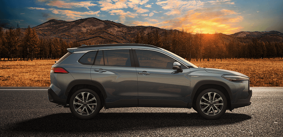 Bố tr&iacute; gương chiếu hậu xe Toyota Cross bản G