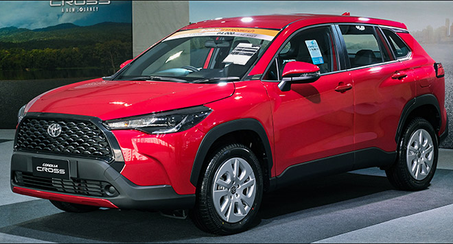 Toyota Corolla Cross 2023 màu đỏ: Giá xe, ngoại thất, hình ảnh và thông số kỹ thuật