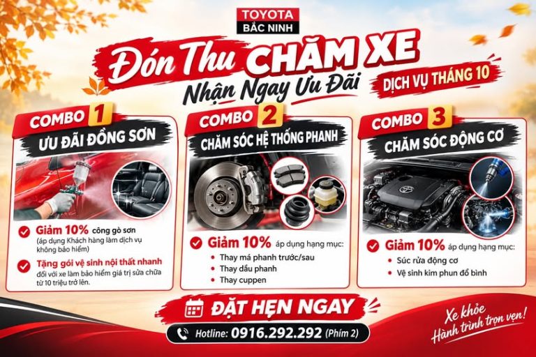 THÁNG 10 – THU SANG, CHĂM XE – ƯU ĐÃI TRÀN TRỀ